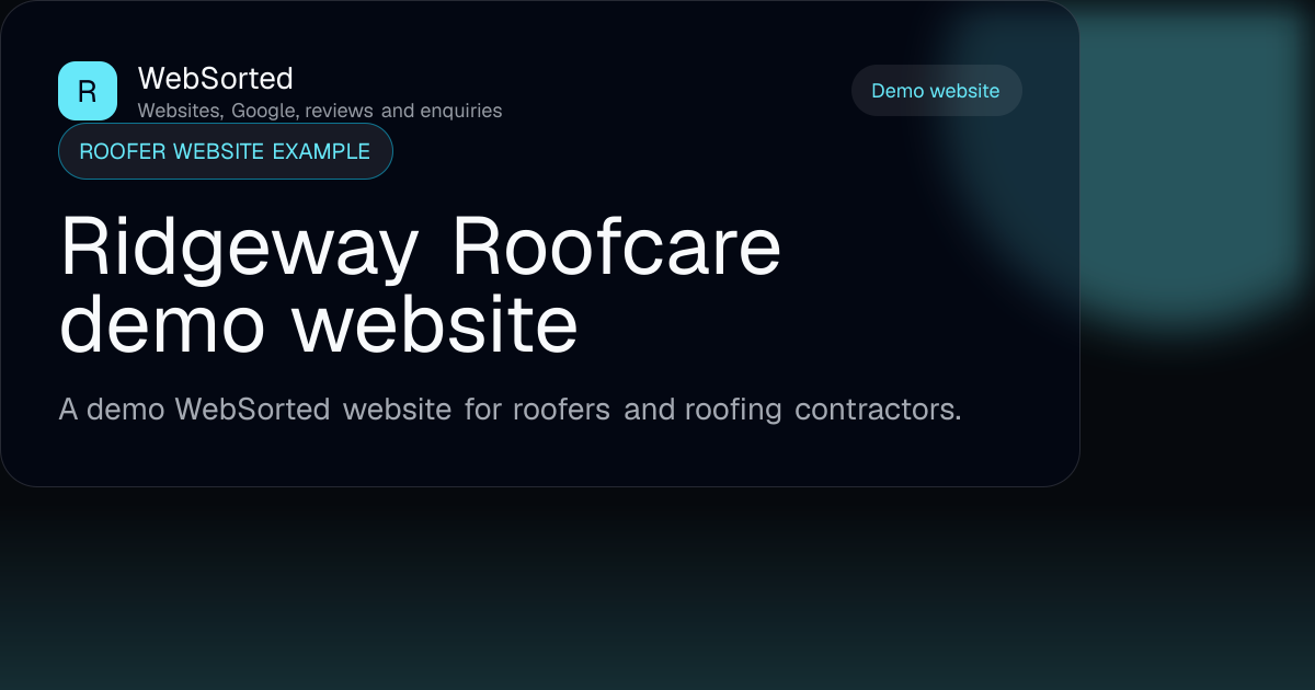 Roofer website example preview